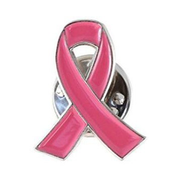 Pink Ribbon Breast Cancer Awareness Lapel Pin