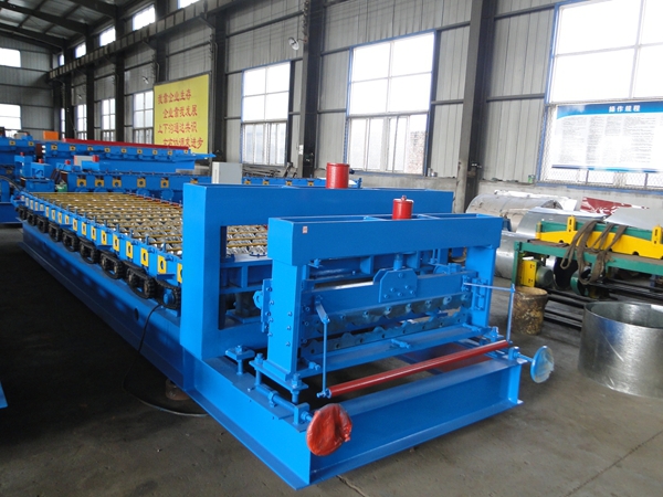 CE certificate FX840 steel glazed cambered tile machine