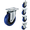 Elastic Rubber Wheels Swivel Casters Trolley Cart