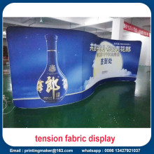 10ft Curved Fabric Tension Trade Show Display Booth