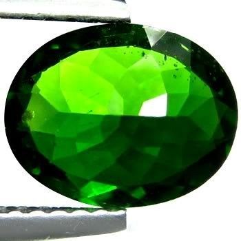 Oval Green Natural Chrome Diopside 9×7mm For Diopside Rings