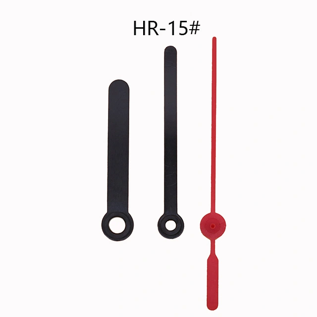 Hr15 58 mm Black Modern Plastic Clock Hand Red Second Pointers