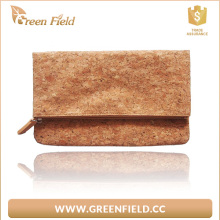 Fold cork clutch purse, women fold cork clutch