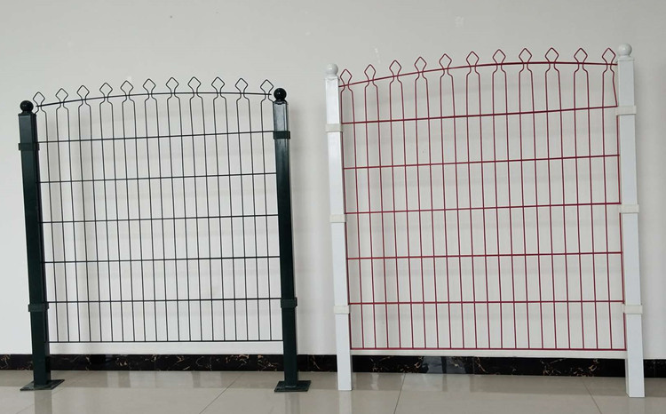 PVC Coated Garden Fence Double Wire Mesh Fence