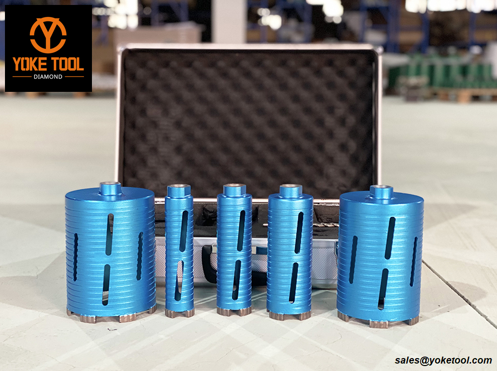 Gyémánt magfúrókészlet márványbeton téglafalhoz