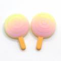 Kawaii Gradient Couleur Résine Popsicle Charme Pour Scrapbooking Décoration Artisanat Cheveux Arc Centre Boucle D&#39;oreille Collier Pendentif