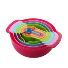 Colorful Nesting Mixing Bowl Set - Rainbow 10pc Mixing Bowl Collection