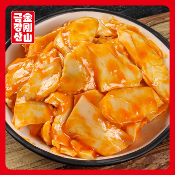 Spicy mixed pleurotus eryngii pickles