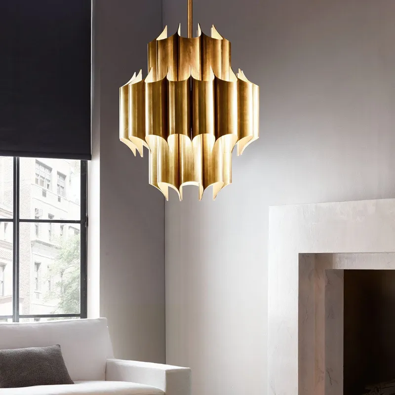 Modern Silver and Gold Pendant Chandelier for Elegant Spaces