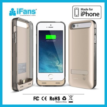 MFi certified rechargeable battery case for iphone 5 5s