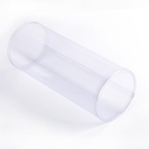 customize Clear plastic cylinder packaging container with lid and transparent plastic tube