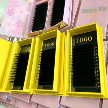 Luxury Black Matte Faux Mink Individual Premium Ellipse Flat Lashes