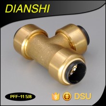 Equal Tee Brass Push Fit Fittings brass quick connect tee