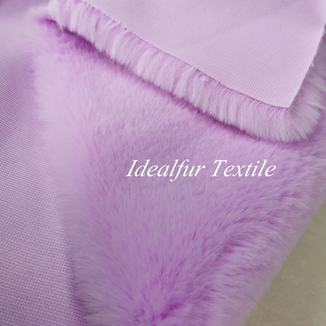 Manufacturer Fashion Faux Rabbit Fur Fabric for Garments Home Decoration