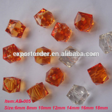 2016 cubic acrylic beads