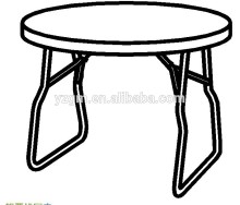 Round Plastic Folding Table
