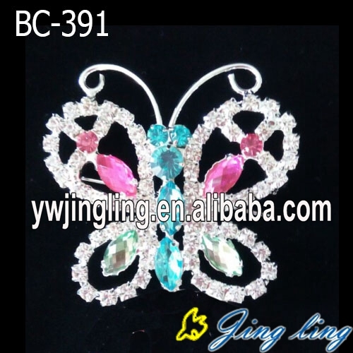 PIN kerongsang rama-rama adat Rhinestone indah