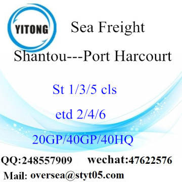 Shantou Port Sea Freight Shipping To Port Harcourt