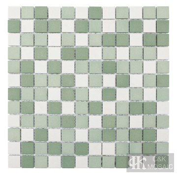 Unglazed Turquoise Ceramic Mosaic Tiles