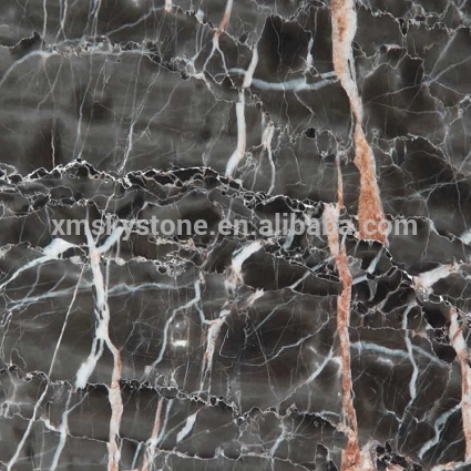 Red vein hang grey Marble