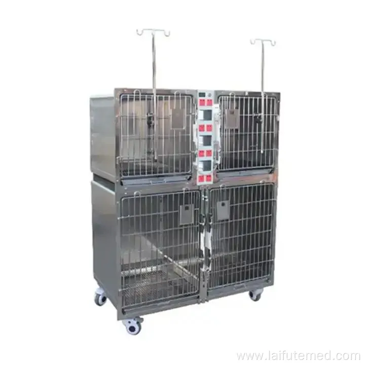 Stainless Steel Pet ICU Oxygen Cabin for Vet Hospitals