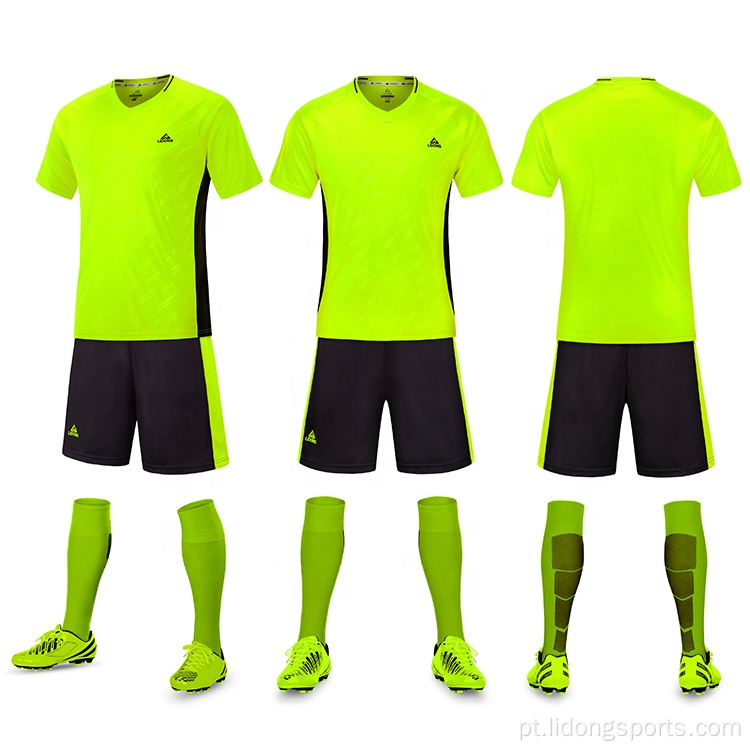 Atacado Custom Football Sportswear Soccer Team Uniform