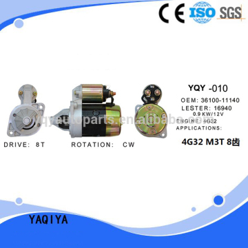12v rebuilt auto starter engine 4G32/Hyundai car auto starter