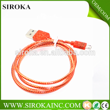 prefume micro usb data cable flat usb 2.0 data cable for samsung s5