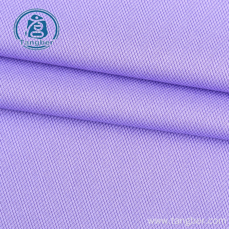 Sports wear 100% polyester pique knitted fabric