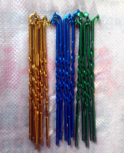 Color twisted kid bicycle spokes