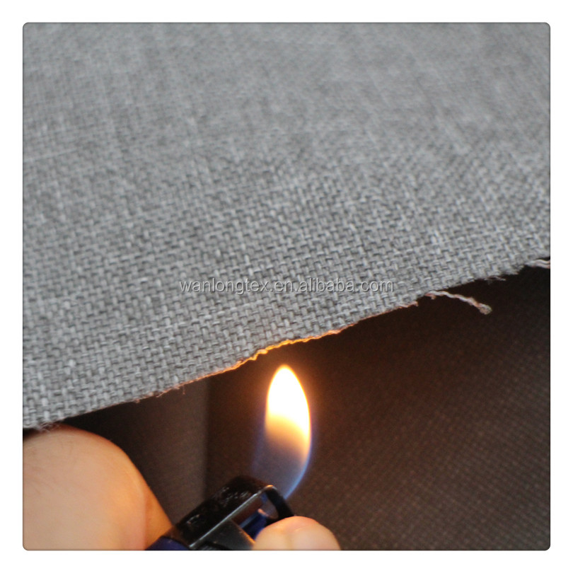 BS5852 Flame retardant fireproof woven polyester upholstery fabric