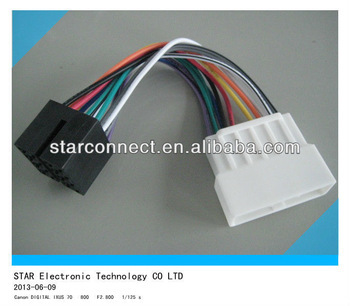 Car radio wire harness