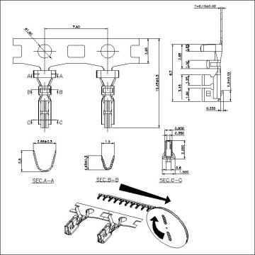 Dòng đầu nối đầu cuối sân 2,00mm