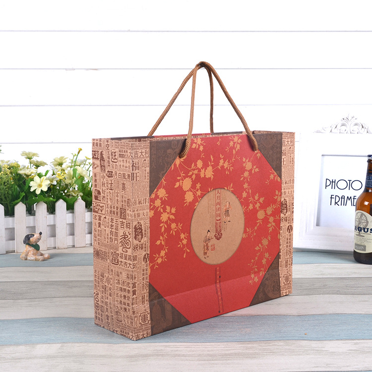 Wholesale Custom Print Logo Cheap Kraft Brown Paper Bag