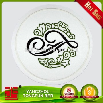 Coaster Cheap tissue absorbent paper wine coaster with custom design
