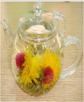EU Standard Blooming Flower Tea Double Happiness