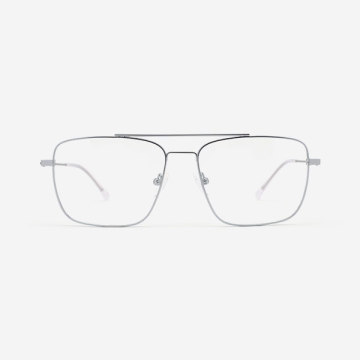 Square Stainless steel Men's Optical Frames