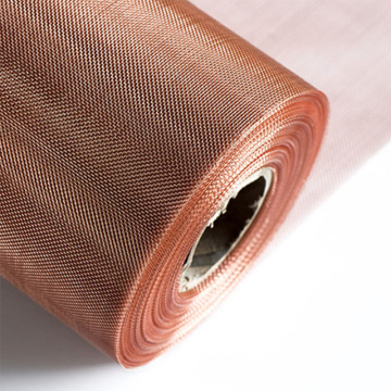 Copper Infused Fabric Cloth Shielding Red Copper Woven Wire Cloth 200 Mesh