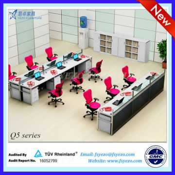 8mm-frosted glass office partitions, office furniture partitions, office workstation layout