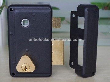 Norrow type French rim lock