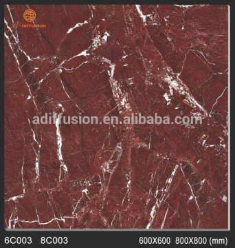polished red glazed floor tiles