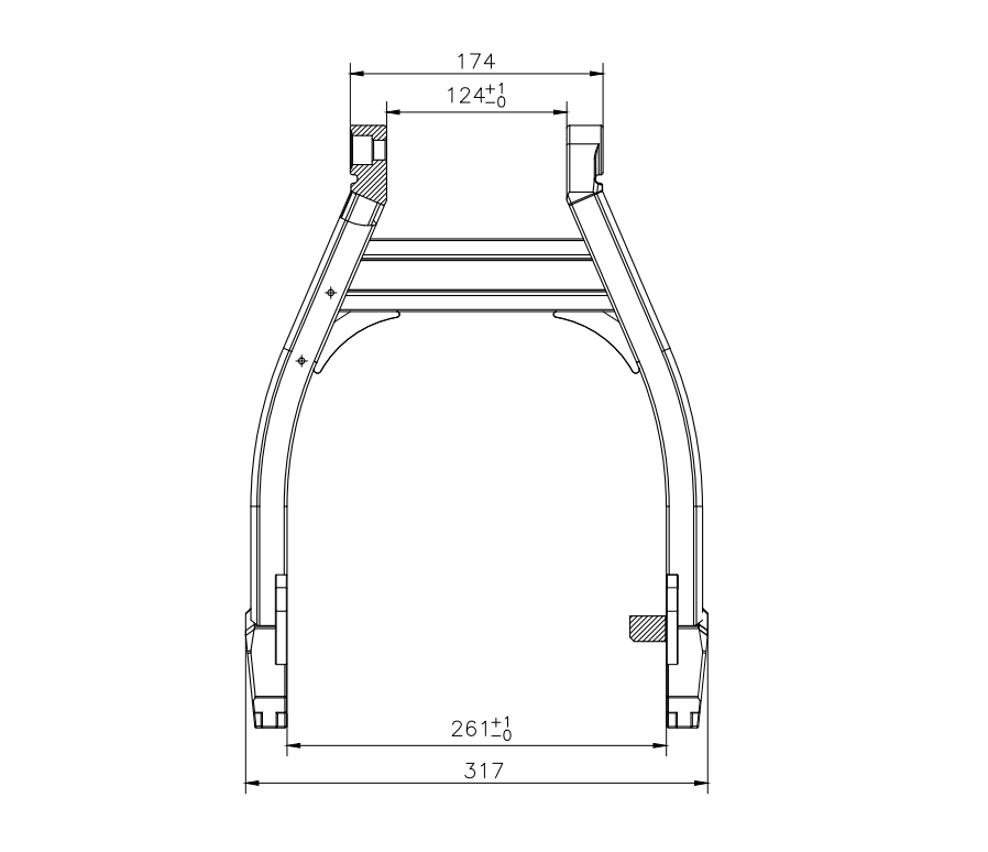 motorcycle swing arm