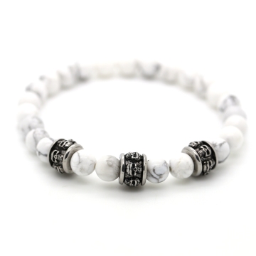 White agate stone bracelet unsex fashion bracelet