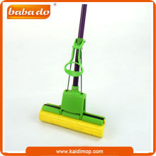 Rolling Squeezed Single Roller PVA Mop With Sponge Head