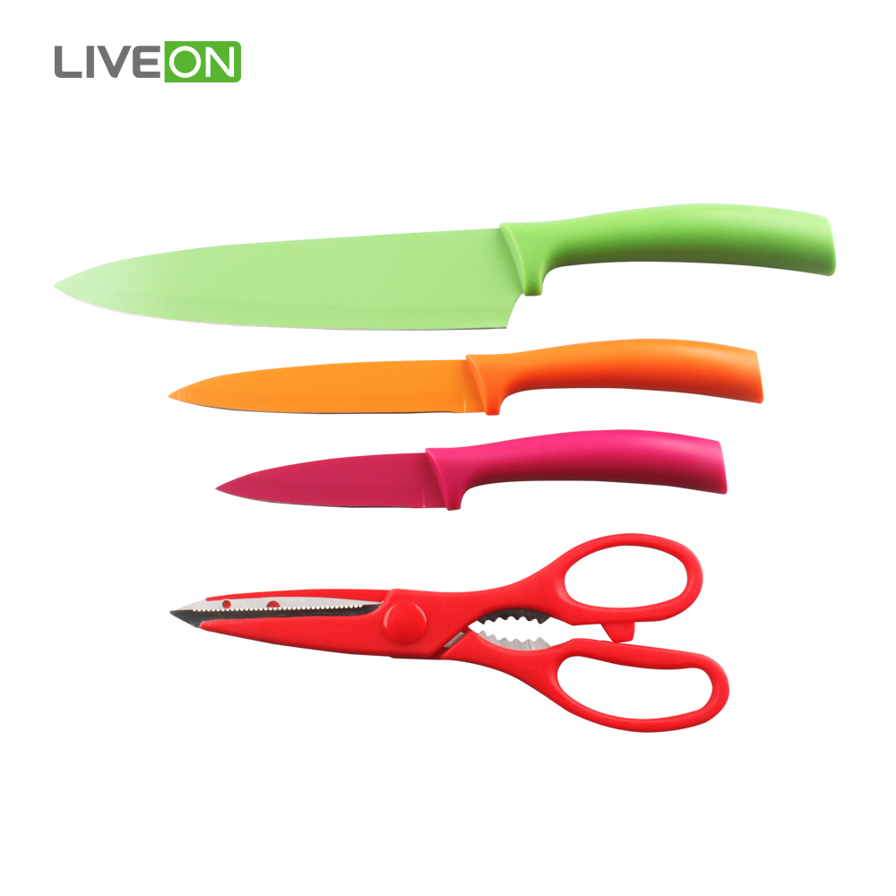 3pcs Knife Scissor Set with Board