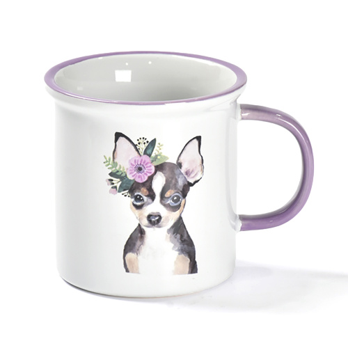 Tasse de café mignon tasse animale avec jante couleur