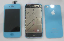 Hotpink Cell Phone Lcd Screens , Colorful Complete Lcd Display For Iphone 4 4g