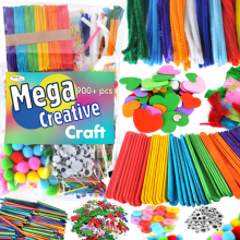 DIY Jumbo Creative Accessory Supplies for Kids Indoor Handmade Craft Set