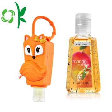 Hand Sanitizer Bottle With Hanging Silicone Holder Keychain