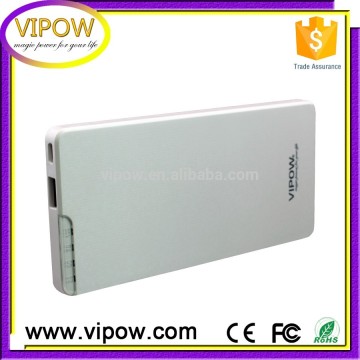 New products 2016 8000mah power bank menu